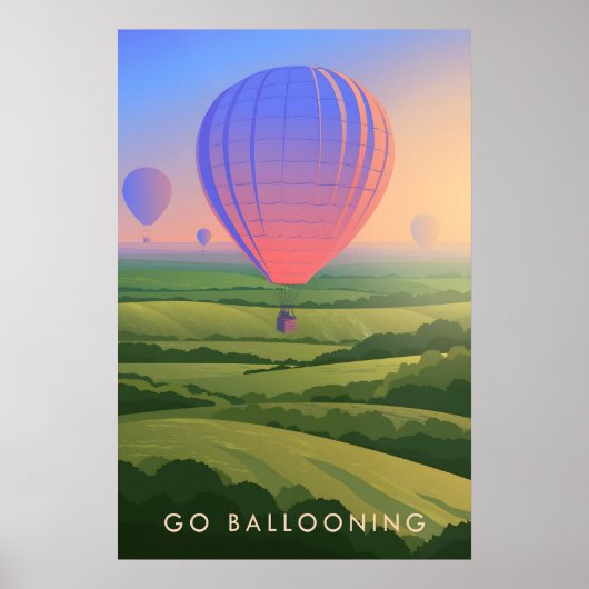Go Ballooning Travel Poster ポスター (正面)