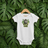 "Go Bananas" Jungle Gorilla Romper ベビーボディスーツ