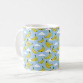 Go Bananas with おもしろいデザイン コーヒーマグカップ (正面左)