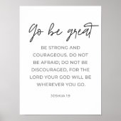 Go Be 素晴らし Sign, Bible Verseポスター ポスター (正面)