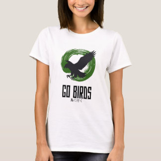 Go Birds レディース スリムフィット 和風 T シャツ