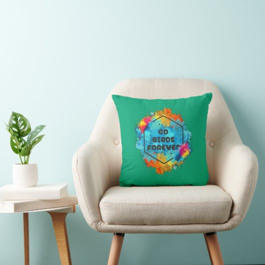 Go Birds Forever Throw Pillow  クッション (椅子)