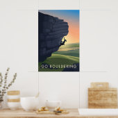 Go Bouldering Travel Poster ポスター (キッチン)
