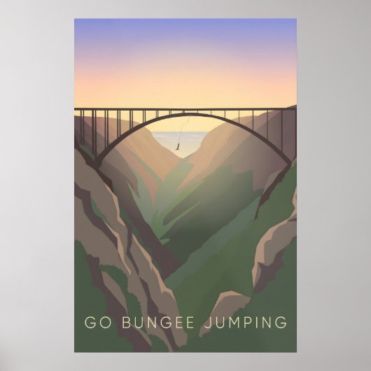 Go Bungee Jumping Travel Poster ポスター (正面)