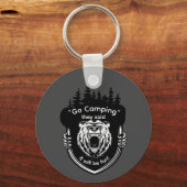 "Go Camping"彼らは言ったおもしろいアンチキャンプ キーホルダー (裏面)