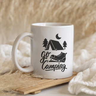 Go Camping Mug – Adventure Awaits Outdoors コーヒーマグカップ
