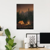 Go Camping Travel Poster ポスター (ホームオフィス)