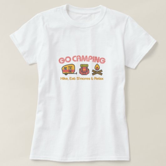 Go Camping Women's Basic Tシャツ (デザイン正面)