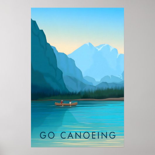 Go Canoeing Travel Poster ポスター (正面)