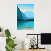 Go Canoeing Travel Poster ポスター (ホームオフィス)