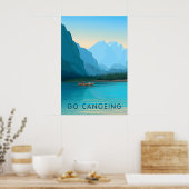 Go Canoeing Travel Poster ポスター (キッチン)