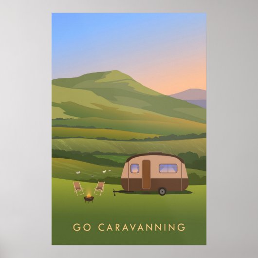 Go Caravanning Travel Poster ポスター (正面)
