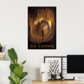 Go Caving Travel Poster ポスター (ホームオフィス)