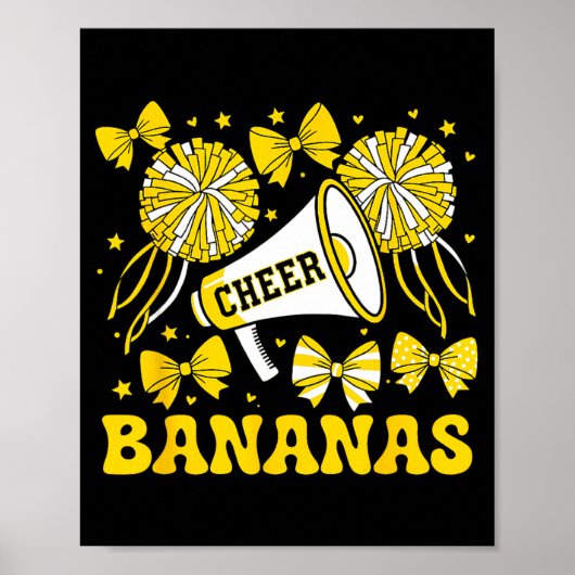 Go Cheer Bananas School Srts Fan Team Srit Name ポスター (正面)