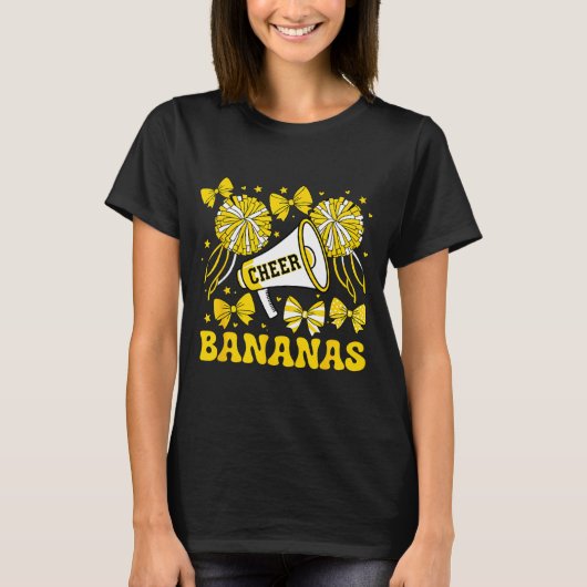Go Cheer Bananas School Srts Fan Team Srit Name  Tシャツ (正面)