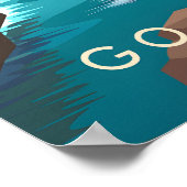 Go Coasteering Travel Poster ポスター (角)