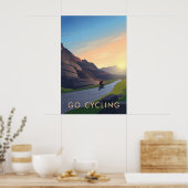 Go Cycling Travel Poster ポスター (キッチン)