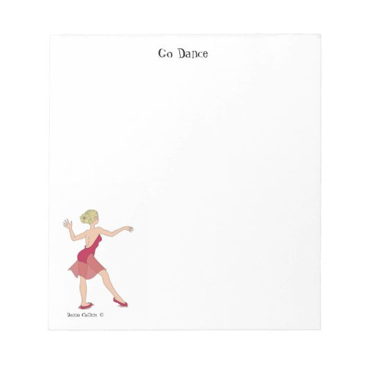 Go Danceノートパッド ノートパッド (正面)