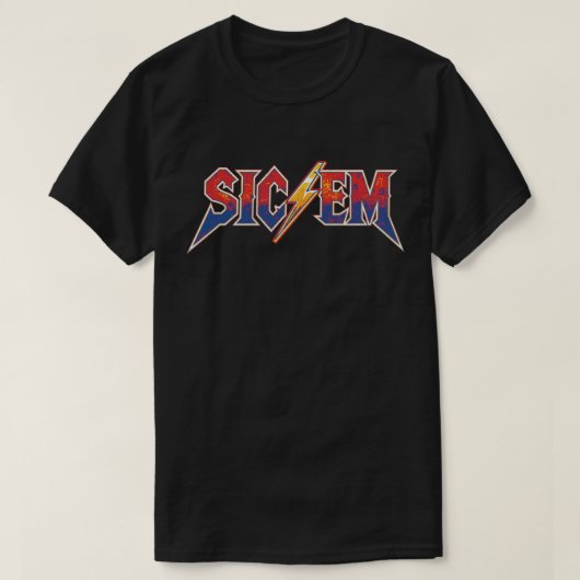 Go Dawgs ハイスクールフットボール応援 Sic'Em ゲーム Tシャツ (デザイン正面)