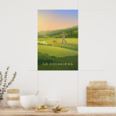 Go Dog Walking Travel Poster ポスター (キッチン)
