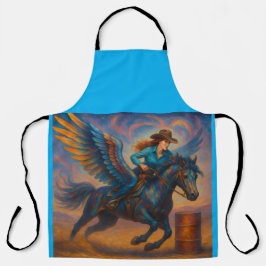 Go Fast! Barrel Racing All-Over Print Apron エプロン