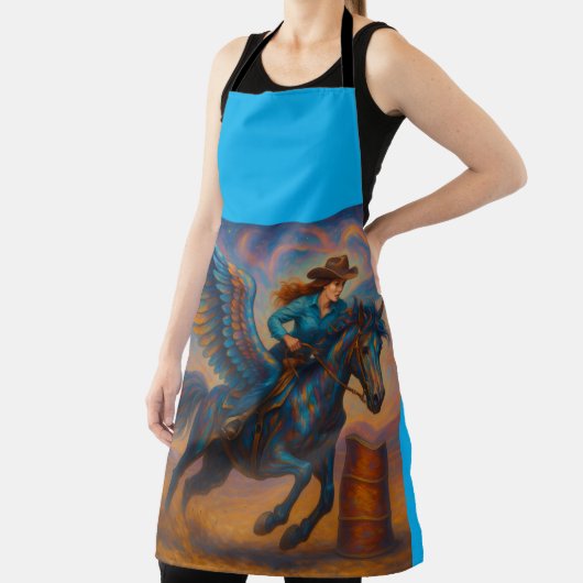 Go Fast! Barrel Racing All-Over Print Apron エプロン (インサイチュ)