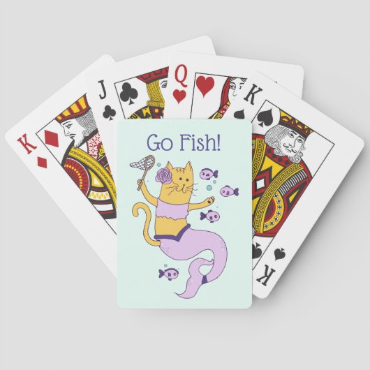 Go Fish Mermaid Catトランプ トランプ (裏面)