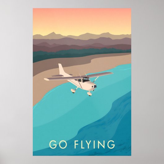 Go Flying Travel Poster ポスター (正面)