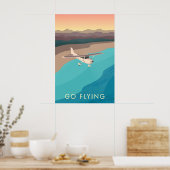 Go Flying Travel Poster ポスター (キッチン)