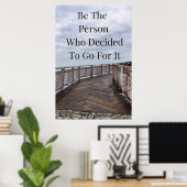 『Go For It』ウォールアート感動的ポスター ポスター (ホームオフィス)