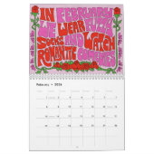 Go For It! Groovy Lettering Calendar カレンダー (2月 2026)