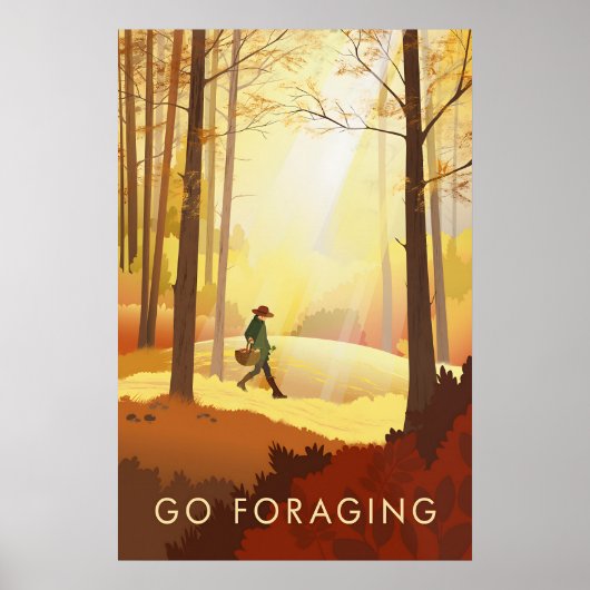 Go Foraging Travel Poster ポスター (正面)