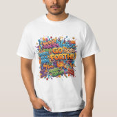 "Go Forth" Graffiti Pop Art Tee Tシャツ (正面)