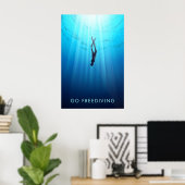 Go Freediving Travel Poster ポスター (ホームオフィス)