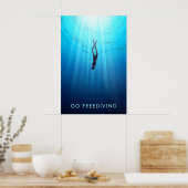 Go Freediving Travel Poster ポスター (キッチン)
