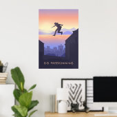 Go Freerunning Travel Poster ポスター (ホームオフィス)