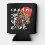 Go Get Em Tiger | 日本のトラのモチベーションギフト 缶クーラー (正面)