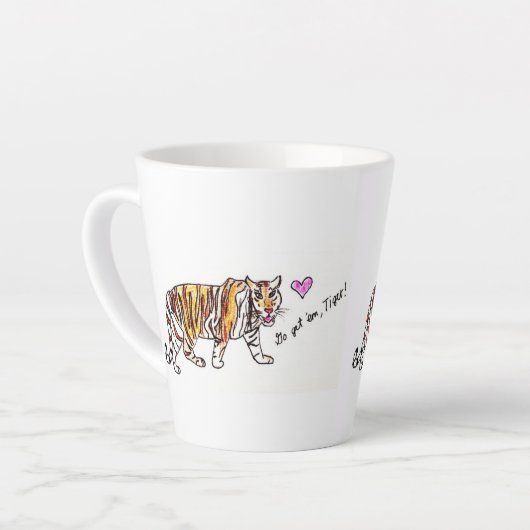 Go get 'em, tiger Mug カフェラテマグ (左アングル)