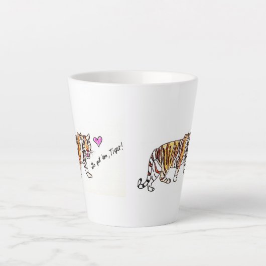 Go get 'em, tiger Mug カフェラテマグ (正面)