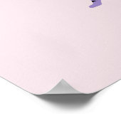 Go Get'em Tiger Orange Pink Purple Inspirational ポスター (角)