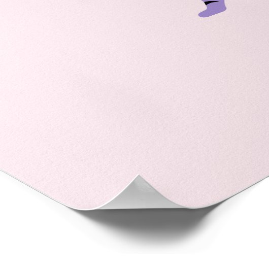 Go Get'em Tiger Orange Pink Purple Inspirational ポスター (角)