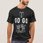 Go Go Music Drum set design! Washington DC Tシャツ (正面)