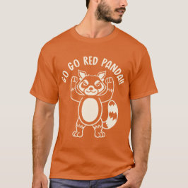 Go Go Red Panda (Mono) Tシャツ