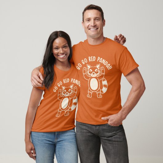 Go Go Red Panda (Mono) Tシャツ (ユニセックス)
