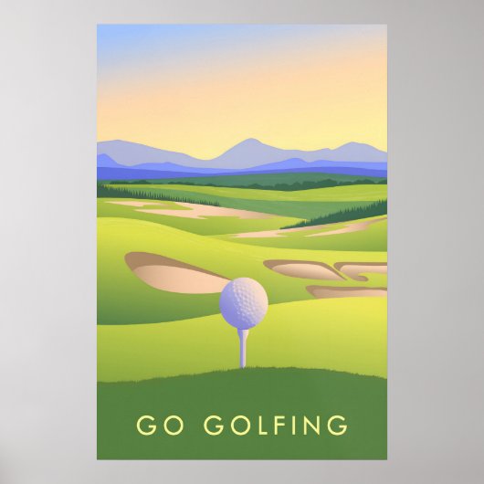 Go Golfing Travel Poster ポスター (正面)
