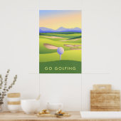 Go Golfing Travel Poster ポスター (キッチン)