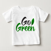 Go green ベビーTシャツ (正面)