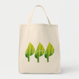 Go green eco nature leaf design トートバッグ