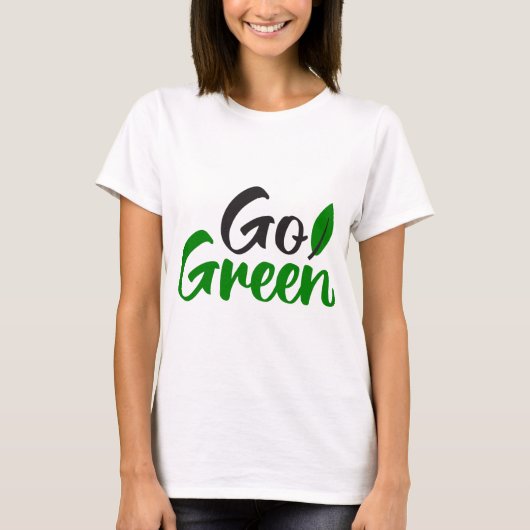 Go green tシャツ (正面)