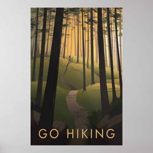 Go Hiking Travel Poster ポスター (正面)